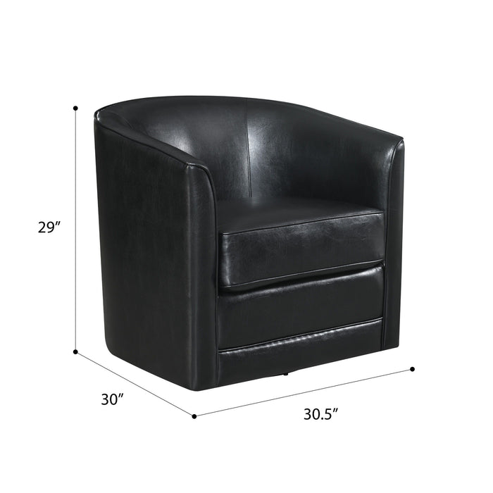 Milo - Swivel Chair - Classic Black