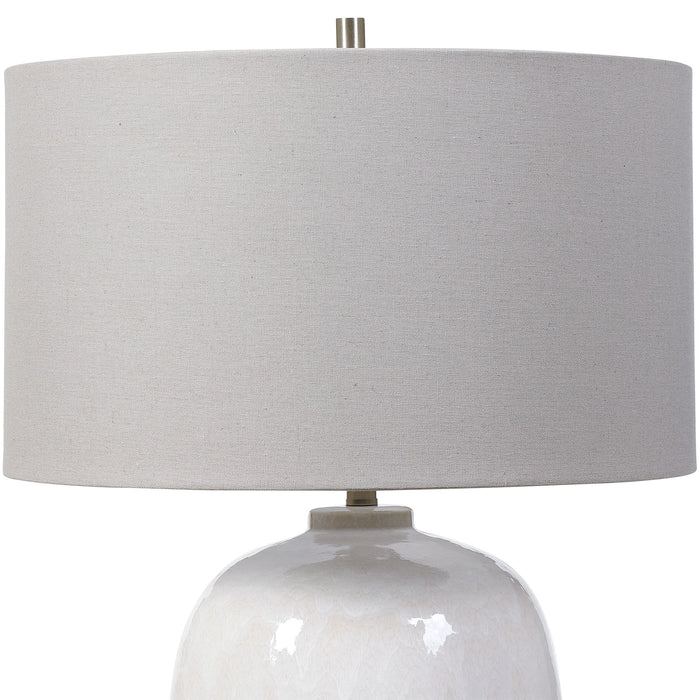 Winterscape - Glaze Table Lamp - White