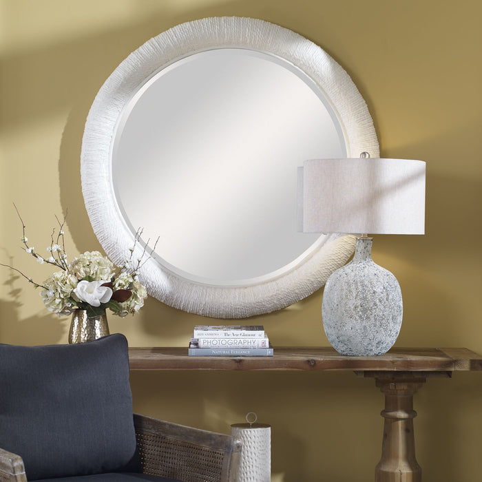 Mariner - Round Mirror - White