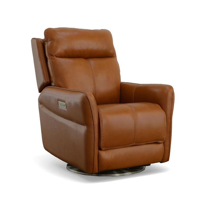 Spin - Swivel Power Recliner with Power Headrest & Lumbar