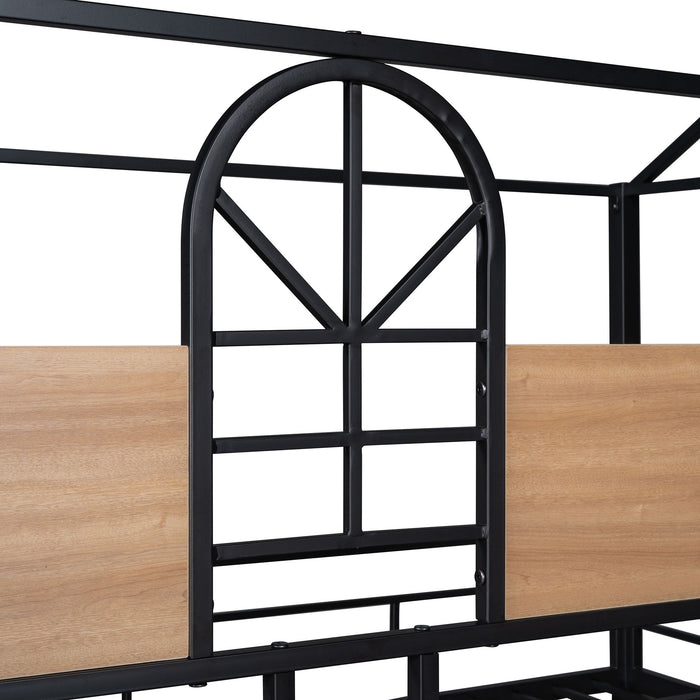 Metal Bunk Bed, Metal Housebed With Slide