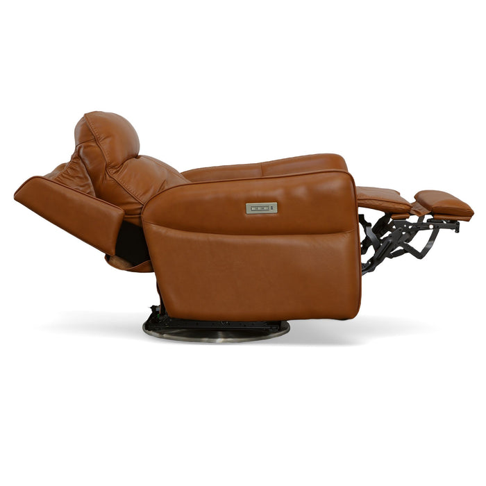 Spin - Swivel Power Recliner with Power Headrest & Lumbar