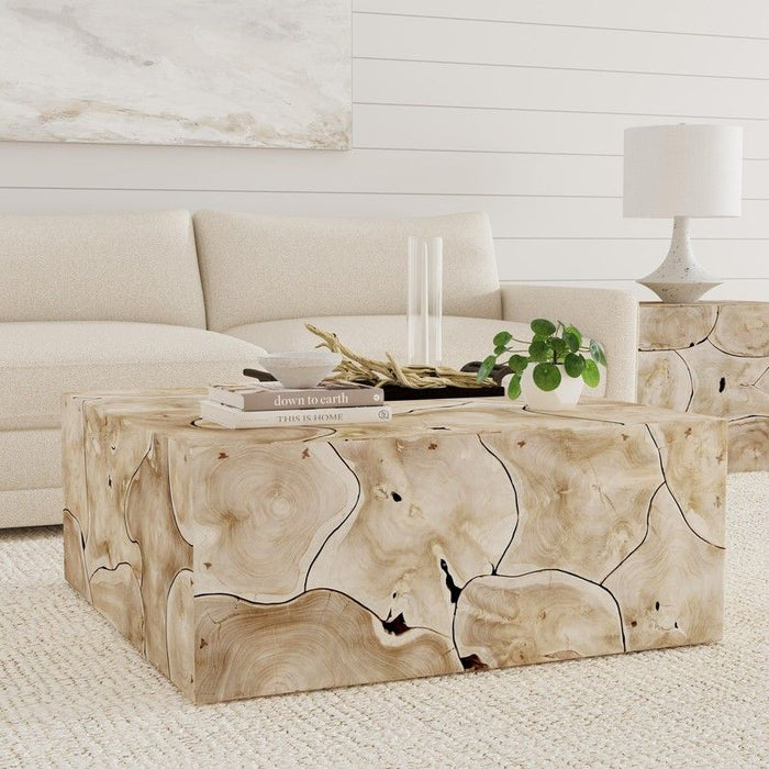 Sorrento - Square Coffee Table - Bleached