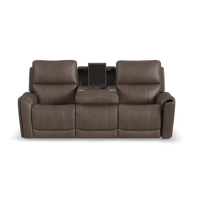 Carter - Power Reclining Sofa With Console & Power Headrests & Lumbar