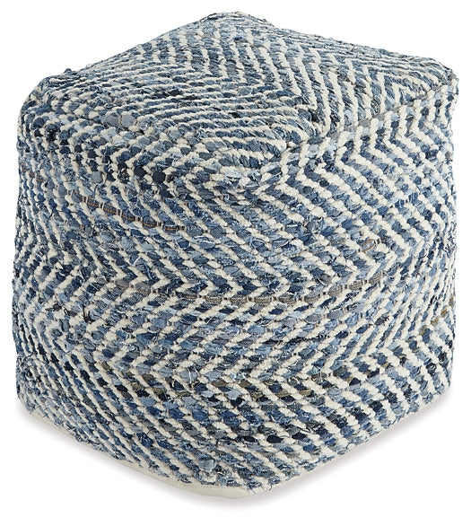 Ashley Express - Chevron Pouf