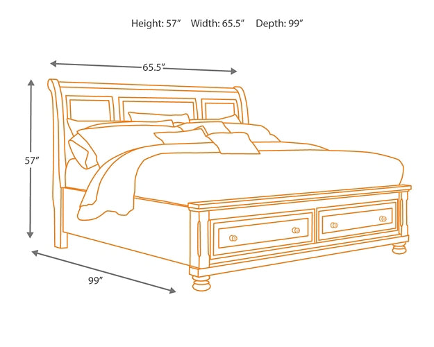 Ashley Express - Robbinsdale  Sleigh Bed With Storage