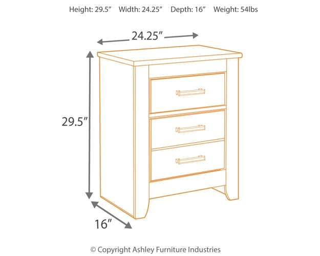 Ashley Express - Brinxton Two Drawer Night Stand