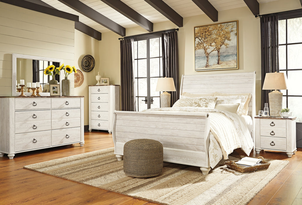 Willowton  Sleigh Bed