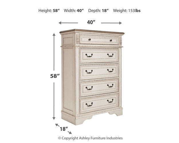 Realyn Five Drawer Chest