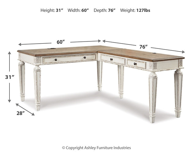 Ashley Express - Realyn 2-Piece Home Office Desk