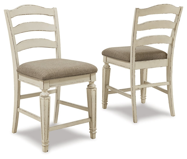 Ashley Express - Realyn Upholstered Barstool (2/CN)