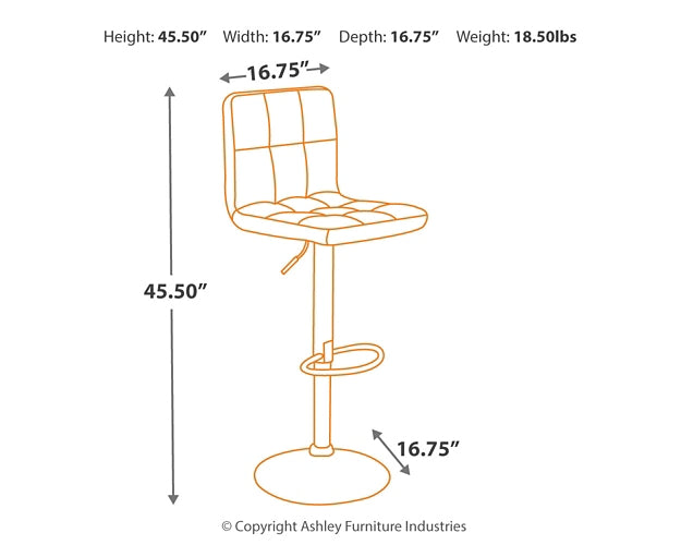 Ashley Express - Bellatier 2-Piece Bar Stool