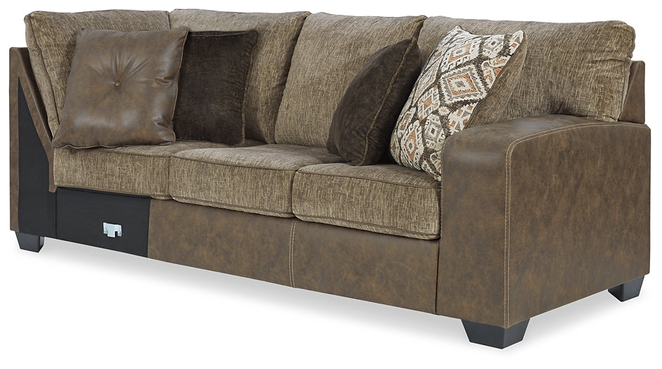 Abalone 3-Piece Sectional with Ottoman