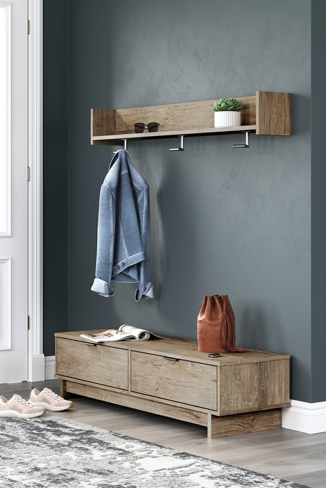 Ashley Express - Oliah Bench with Coat Rack