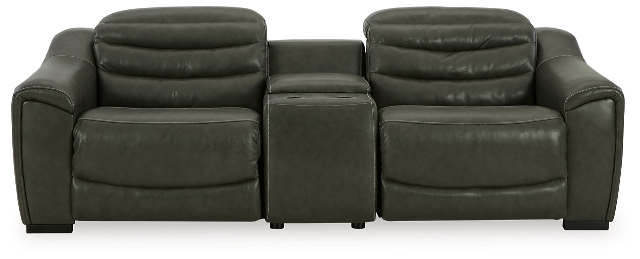 Center Line 3-Piece Power Reclining Loveseat with Console