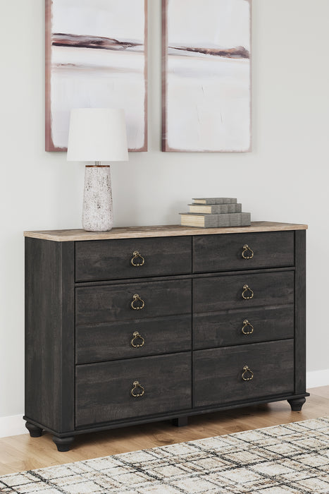 Nanforth Six Drawer Dresser