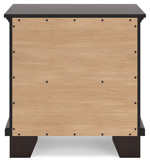 Covetown Two Drawer Night Stand