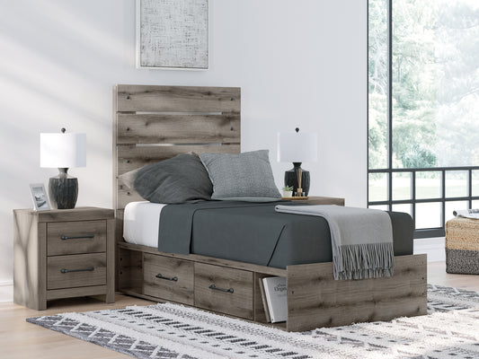 Graystorm  Panel Storage Bed