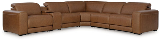 Magic Man 6-Piece Power Reclining Sectional with Console