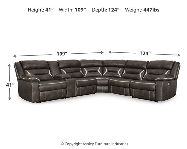 Kincord 4-Piece Power Reclining Sectional