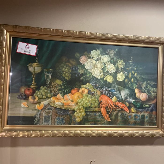 Gold Frame Fruit + Lobste