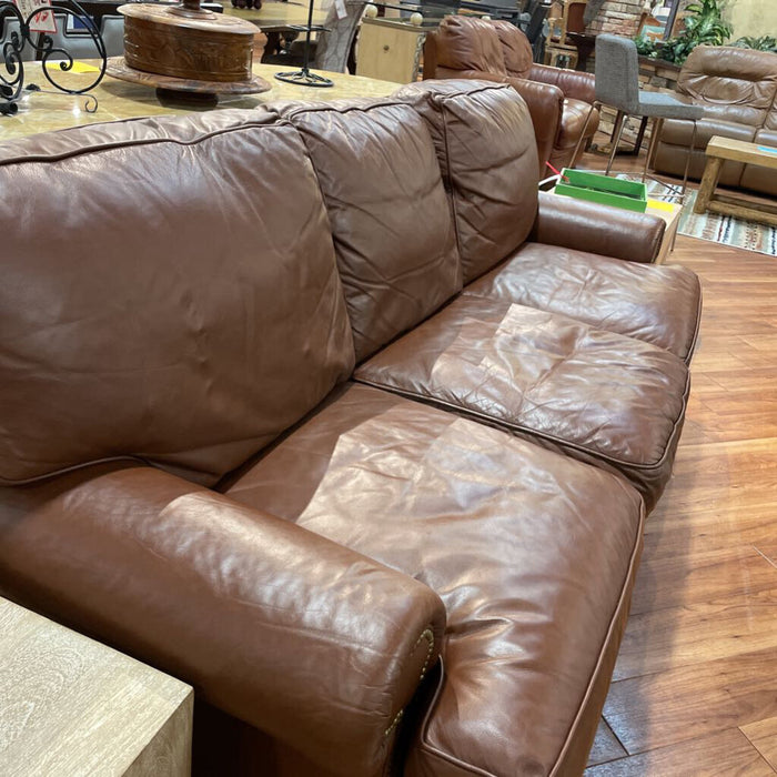 Brown Leather NH Sofa